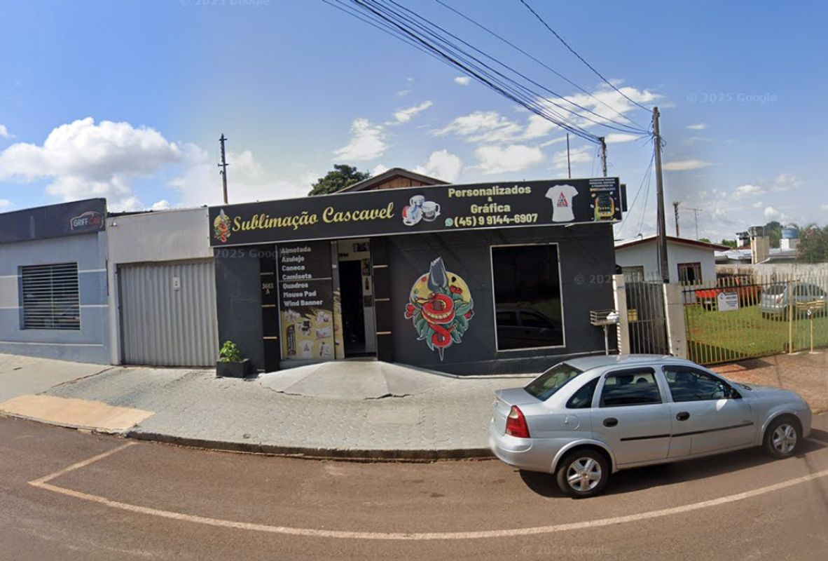 Interior da loja Sublimação Cascavel